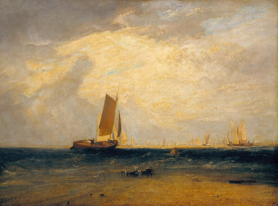 Fiskeri ved Blythe-Sand, Tidevandet Sætter Ind - J. M. W. Turner