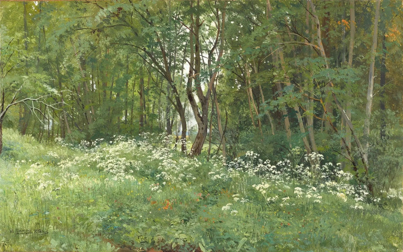 Blomster ved skovbrynet - Ivan Chichkine