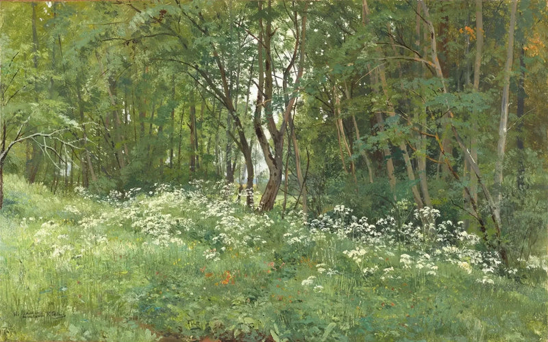 Blomster ved skovbrynet - Ivan Chichkine