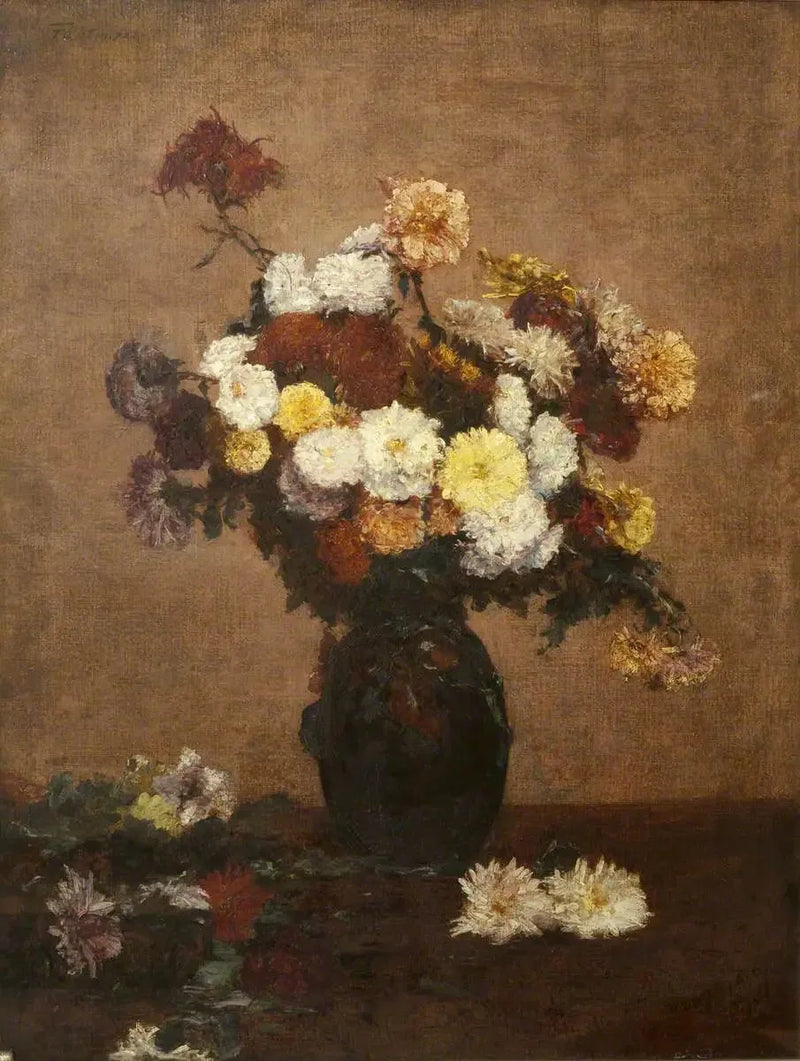 Blomster i en vase - Henri Fantin-Latour