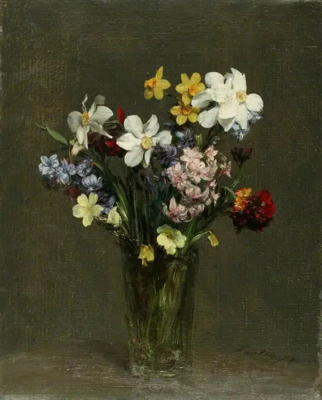 Blomster i en vase - Henri Fantin-Latour
