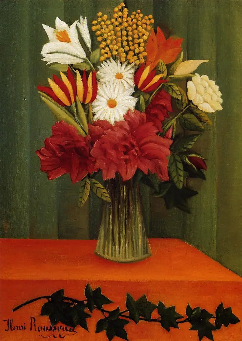 Fleurs dans un vase - Henri Rousseau - Alpha Reproduction