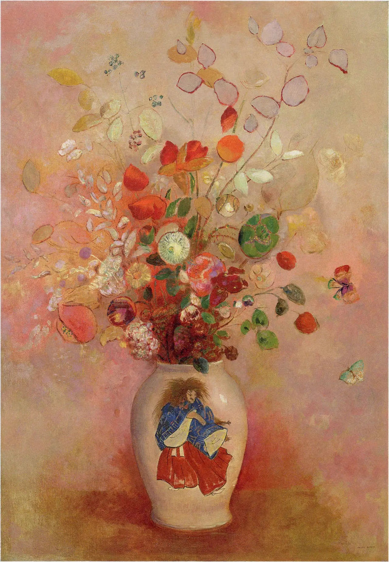 Blomster i en japansk vase - Odilon Redon