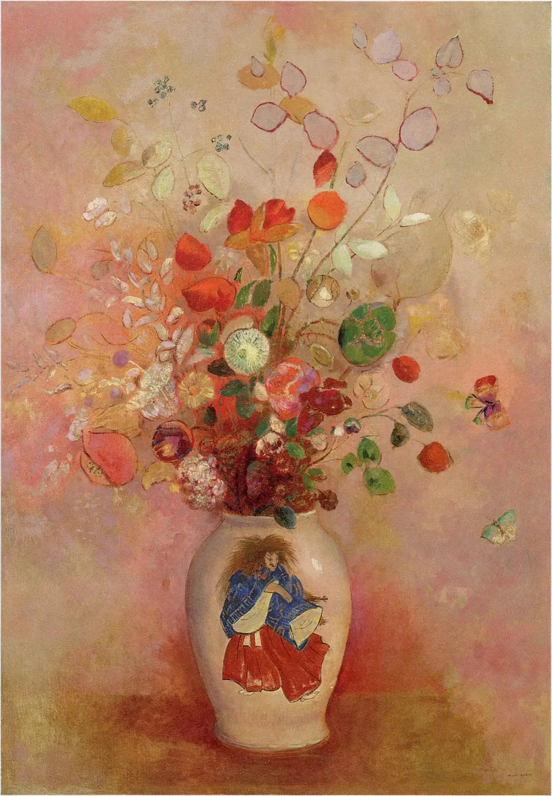 Blomster i en japansk vase - Odilon Redon