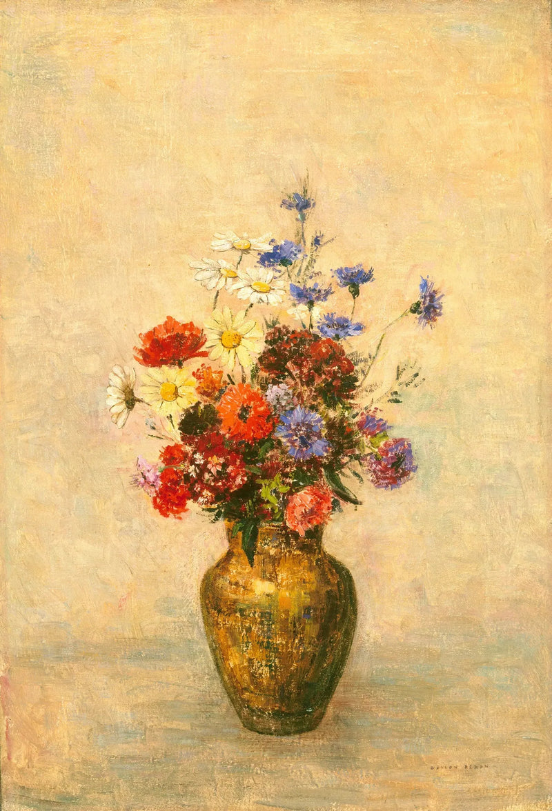 Blomster i en vase - Odilon Redon