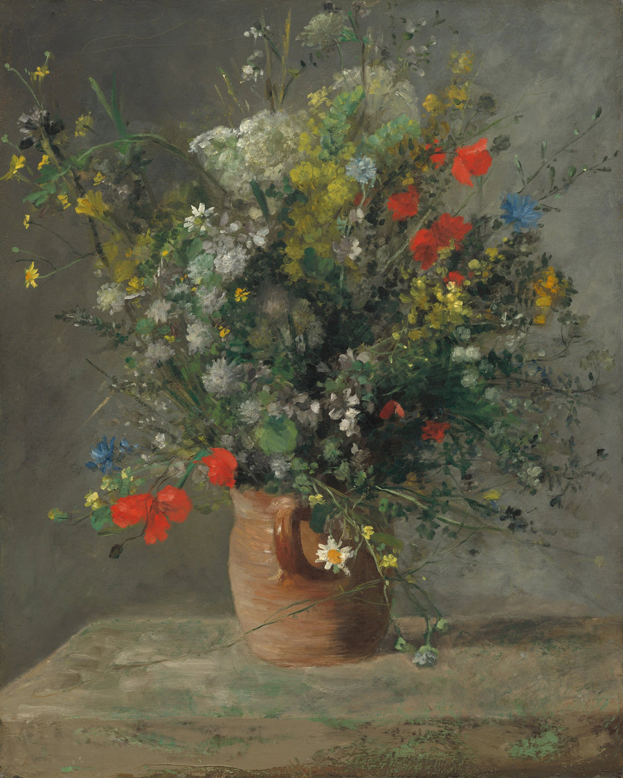 Fleurs dans un vase - Auguste Renoir