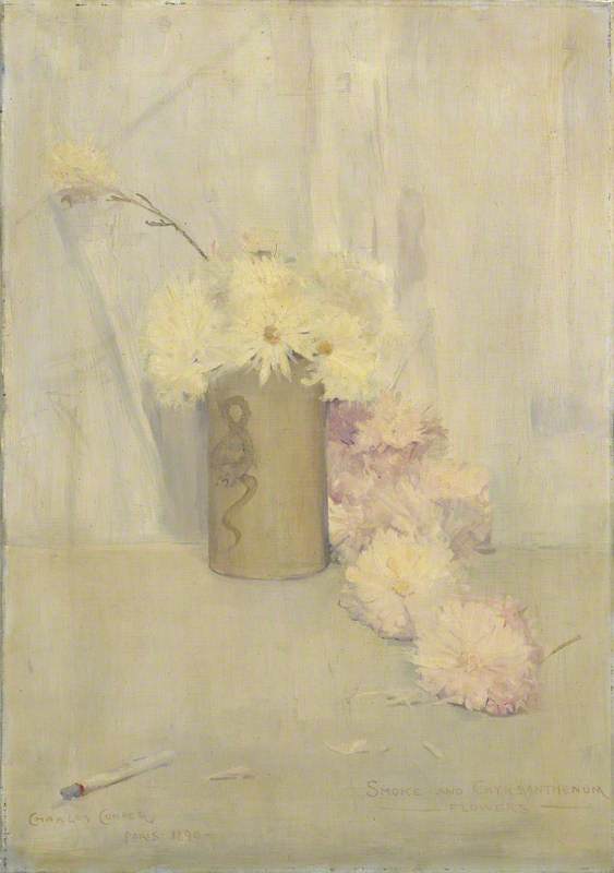 Røg- og krysantemumblomster - Charles Conder