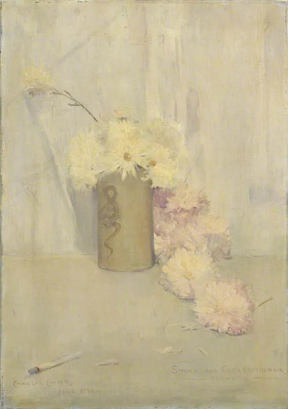 Røg- og krysantemumblomster - Charles Conder