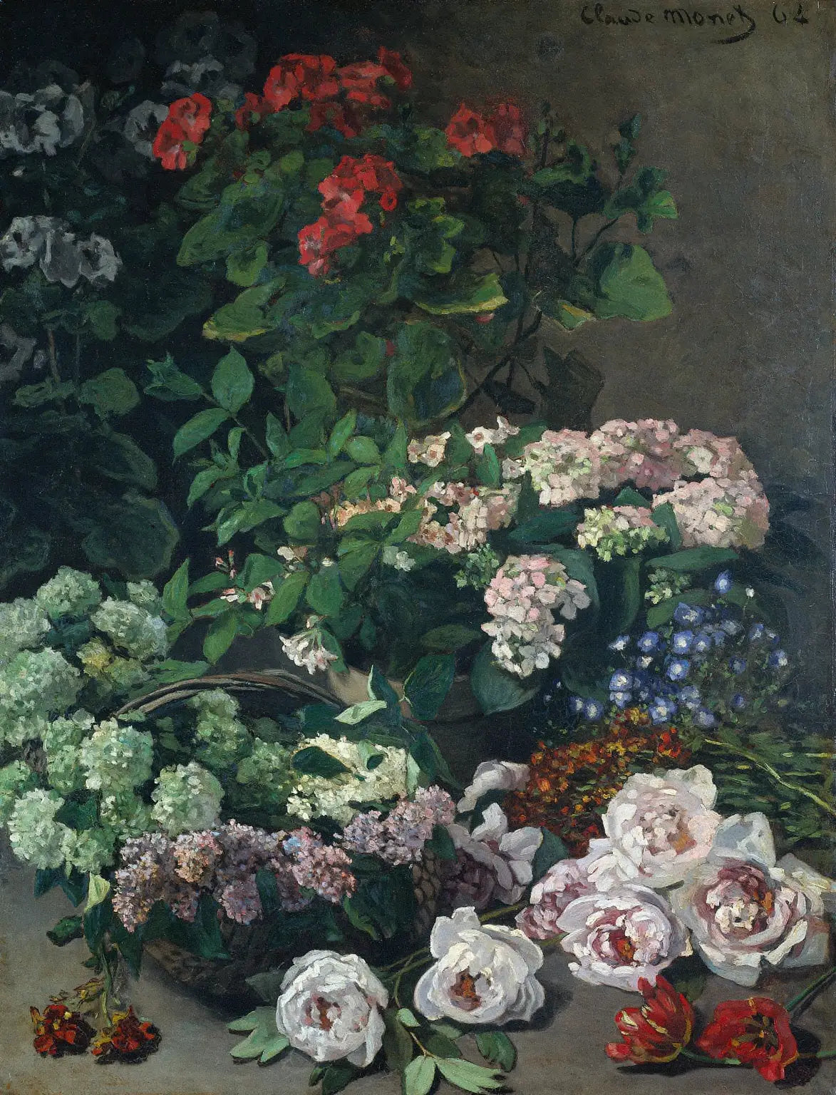 Fleurs de printemps - Claude Monet - Alpha Reproduction