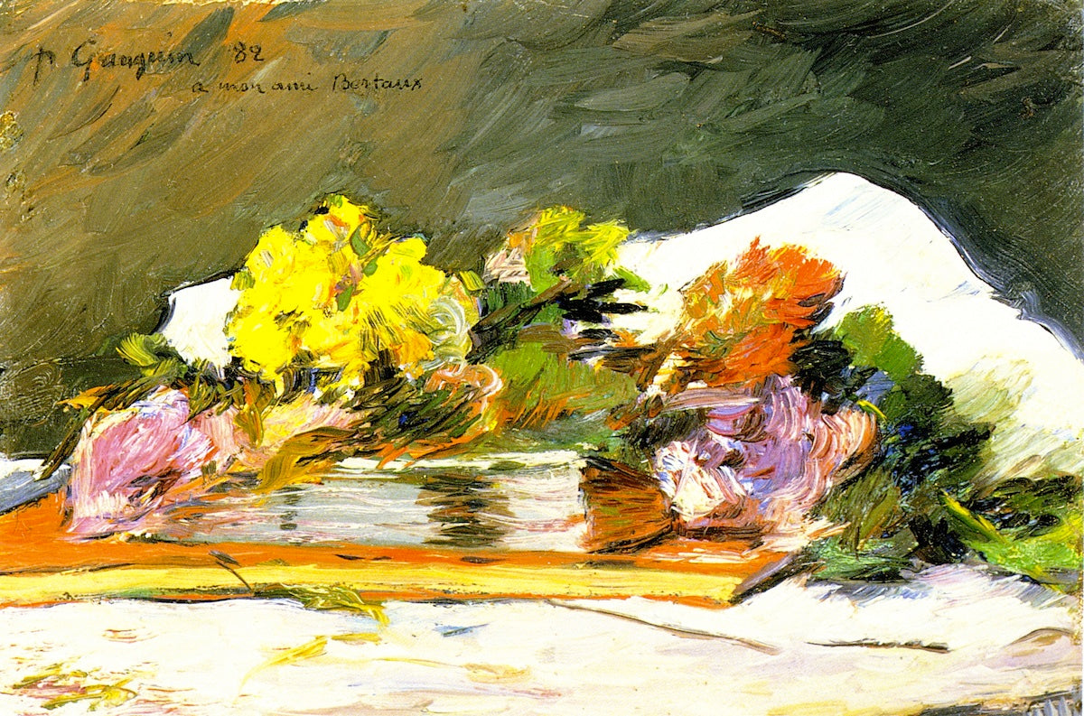 Blomster og bøger - Paul Gauguin