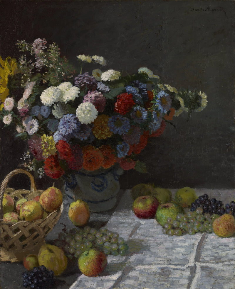 Livet med blomster og frugter - Claude Monet