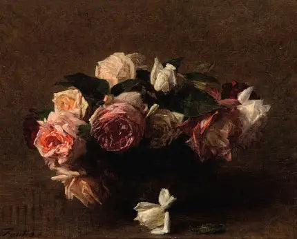 Roser blomster (Rosario) - Henri Fantin-Latour