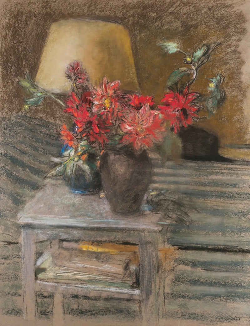 Blomster på et bord - Édouard Vuillard