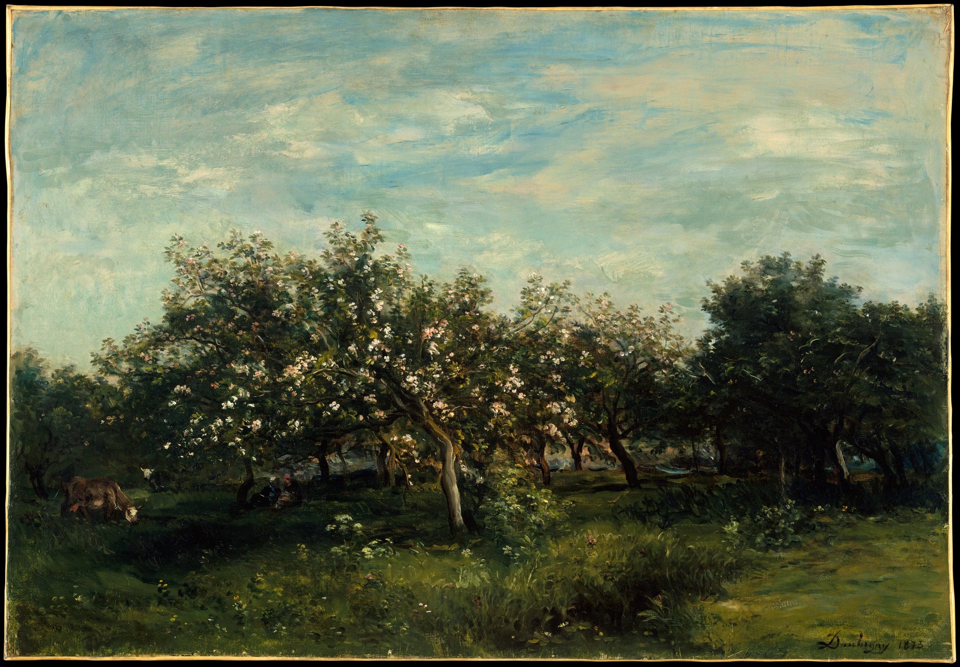 Floraisons de pommier - Charles-François Daubigny