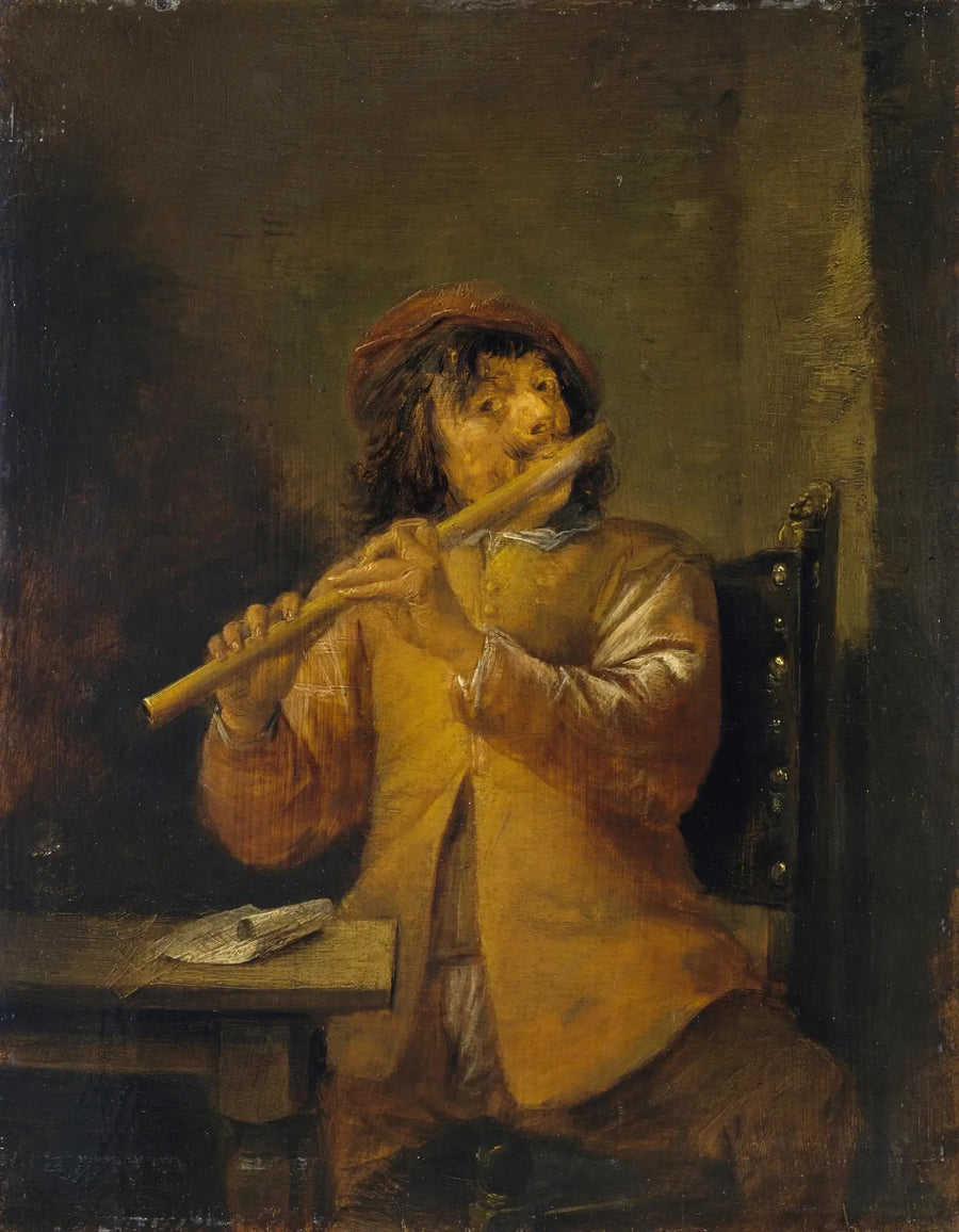 Fløjtenist - David Teniers le Jeune