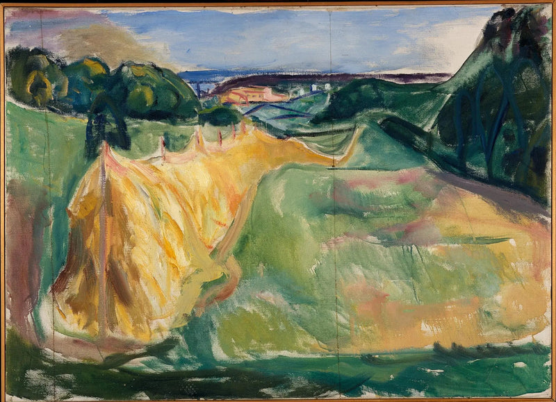 Tørrende hø - Edvard Munch