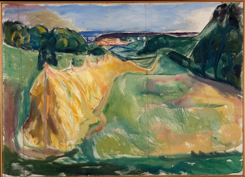 Tørrende hø - Edvard Munch