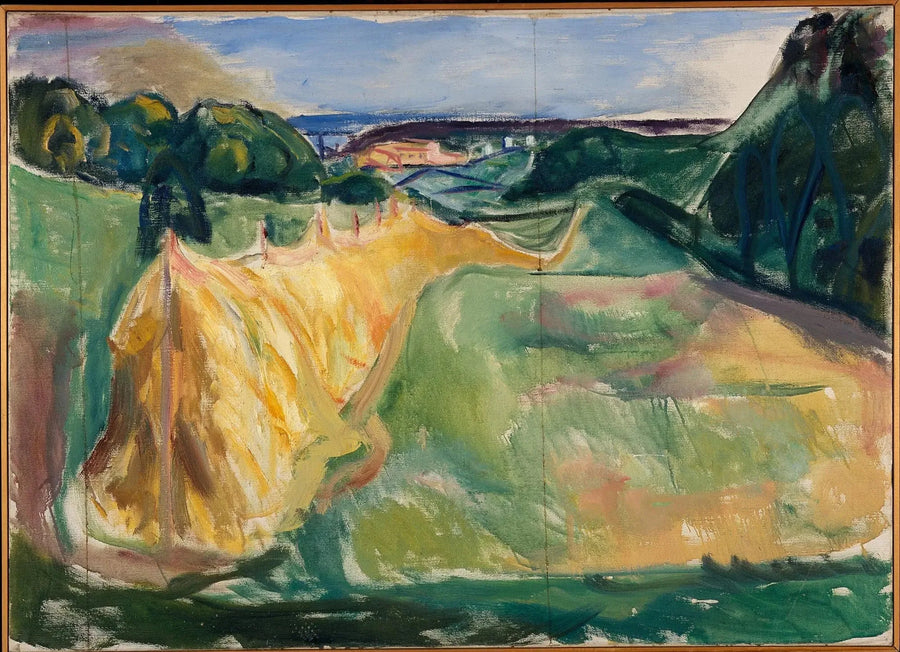 Tørrende hø - Edvard Munch