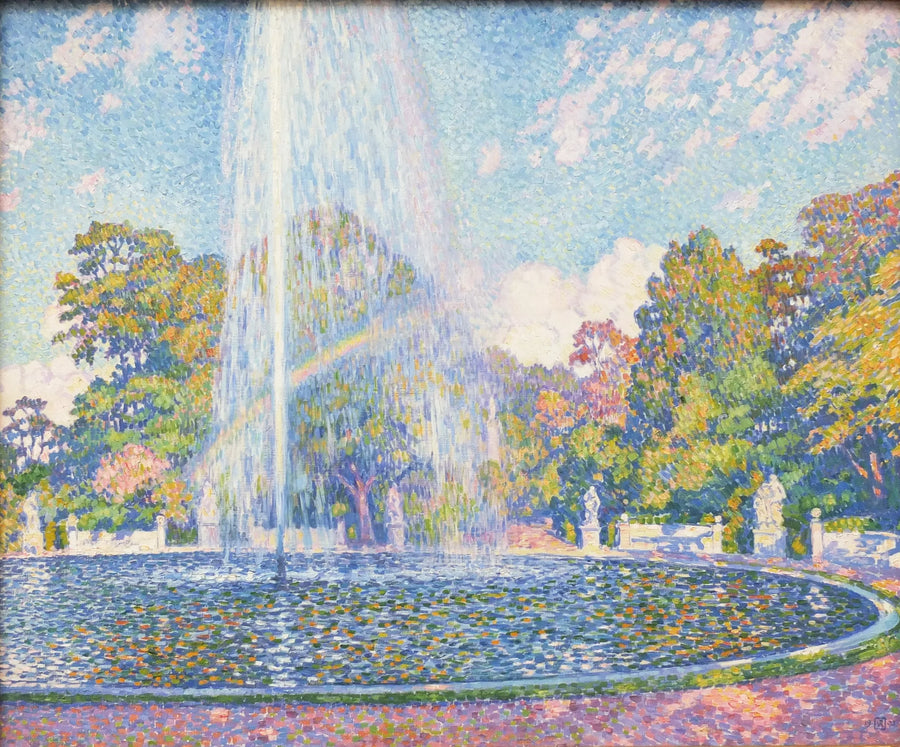 Fontaine au Jardin Sans Souci à Potsdam en 1903 - Théodore van Rysselberghe
