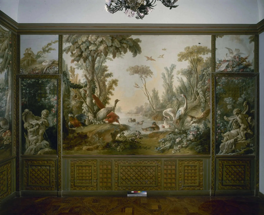 Fontæne med to elskende, hvoraf den ene er liggende - François Boucher