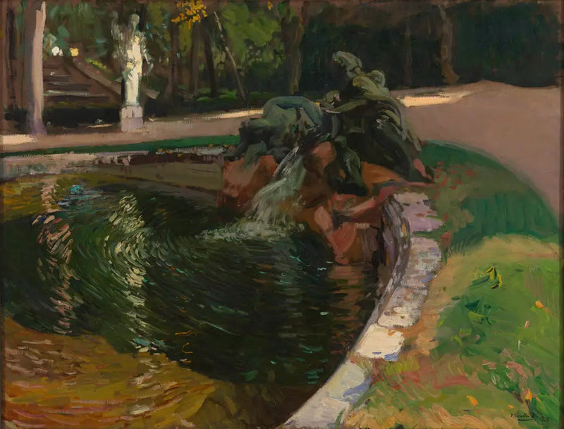 Kilde i skoven, La Granja - Joaquín Sorolla