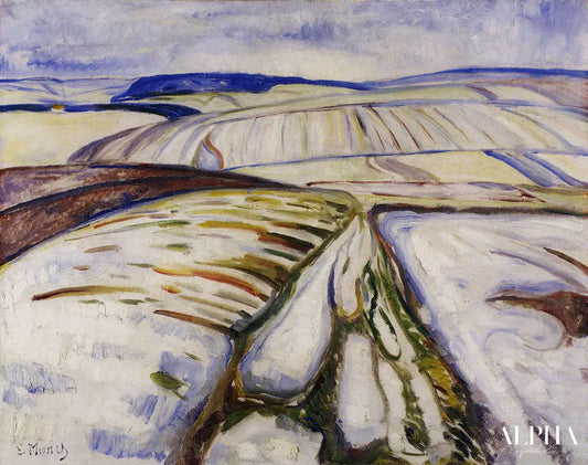 Fonte des neiges près d'Elgersburg - Edvard Munch - Reproductions de tableaux et peintures haut de gamme