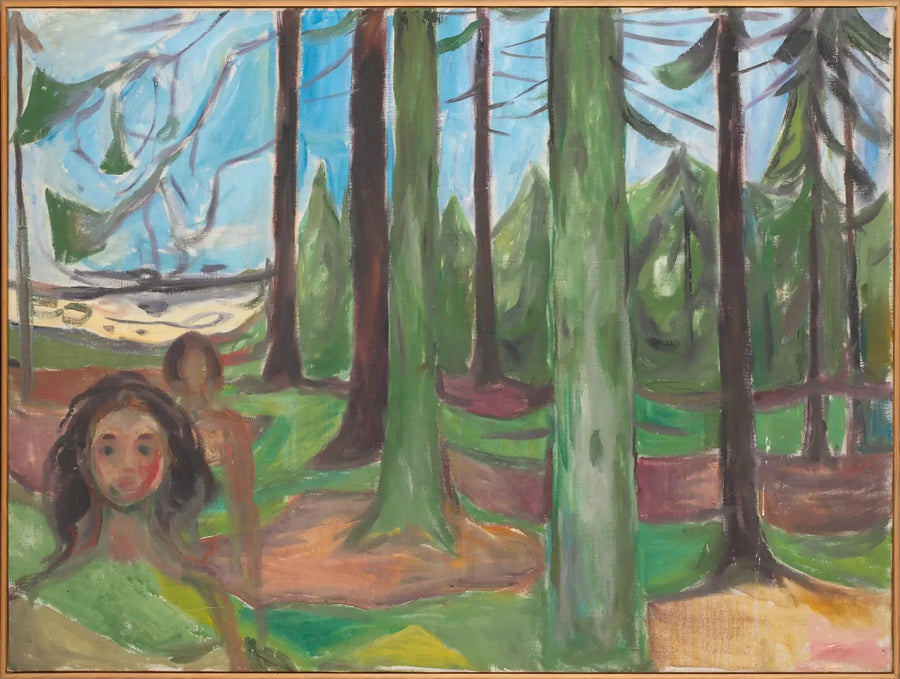 Skov med to personer - Edvard Munch