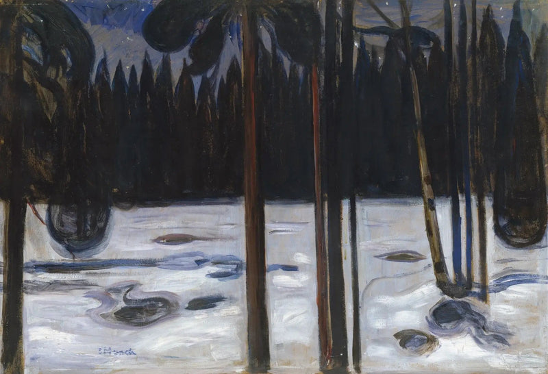 vinter skov - Edvard Munch