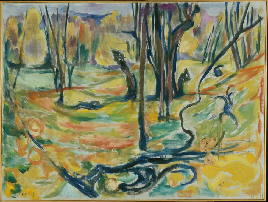 elme skov om efteråret - Edvard Munch
