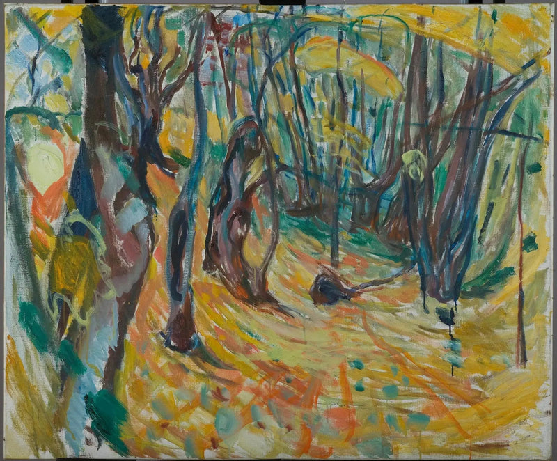 elme skov om efteråret - Edvard Munch