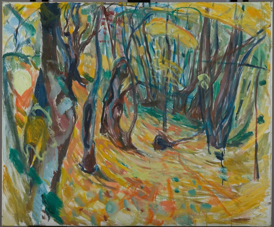 elme skov om efteråret - Edvard Munch