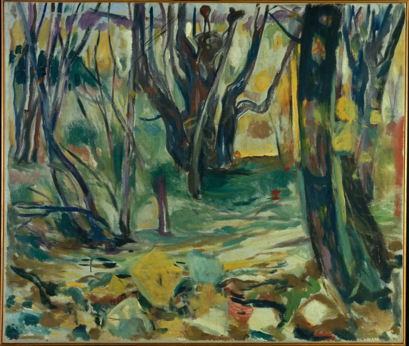 elme skov om efteråret - Edvard Munch