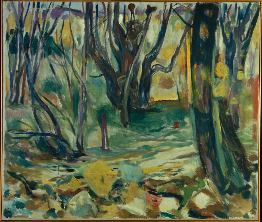 elme skov om efteråret - Edvard Munch