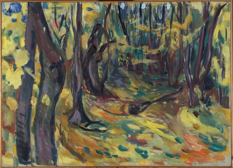 elme skov om efteråret - Edvard Munch