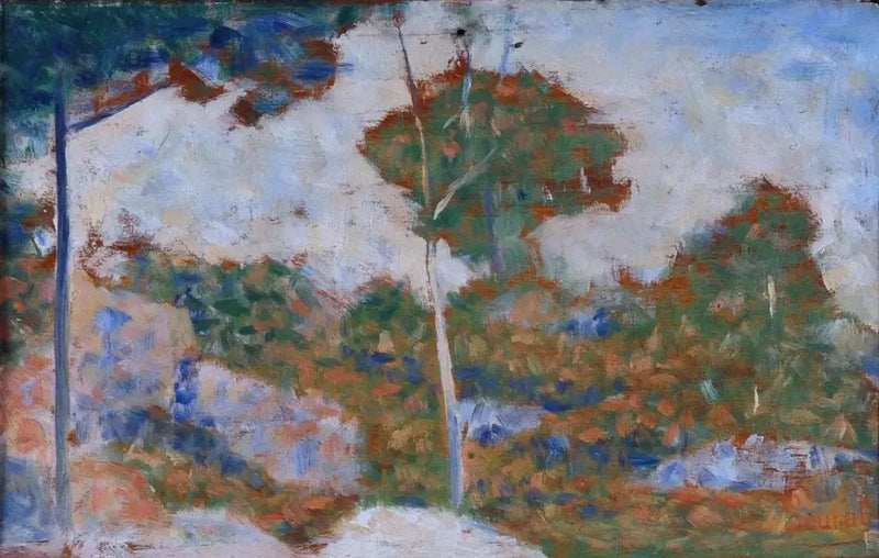 Barbizonskov om efteråret - Georges Seurat