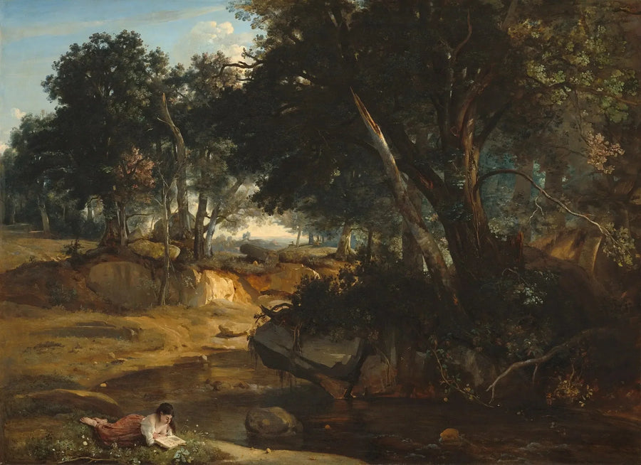 Fontainebleau-skoven - Jean-Baptiste Camille Corot