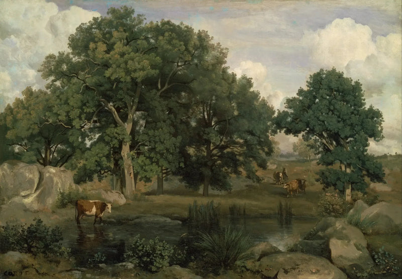 Fontainebleau-skoven - Jean-Baptiste Camille Corot