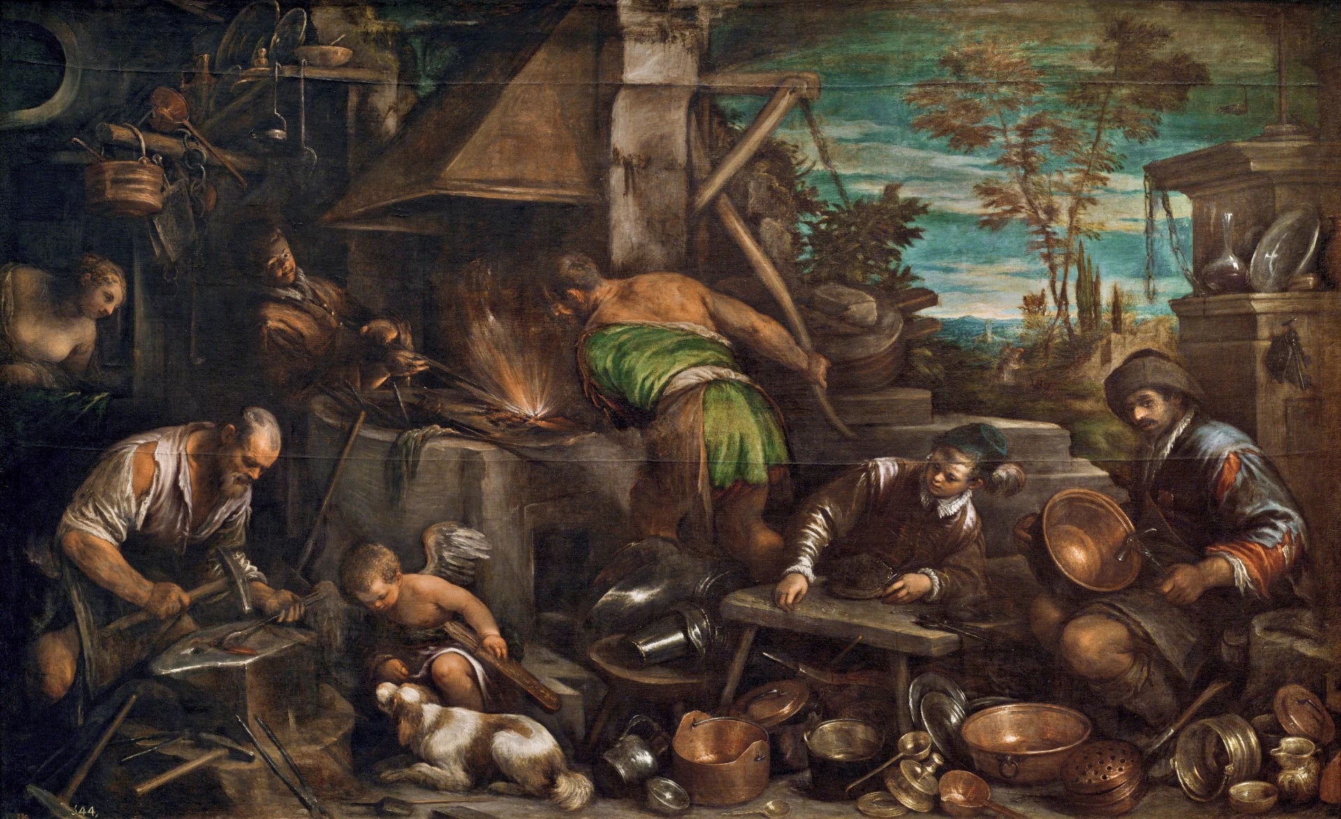 Forge de Vulcain - Jacopo Bassano