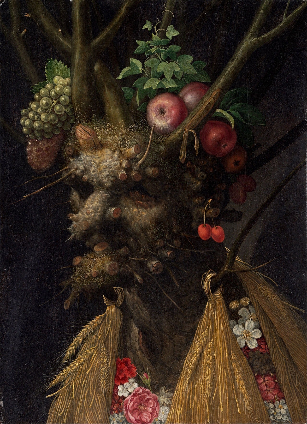 Fire årstider i ét hoved - Giuseppe Arcimboldo
