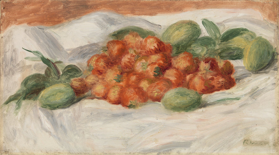 Jordbær og mandler - Pierre-Auguste Renoir