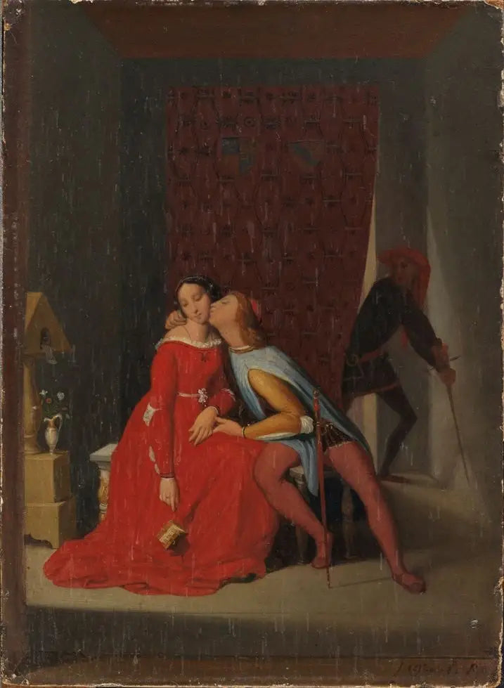Francesca da Rimini et Paolo Malatesta - Jean-Auguste-Dominique Ingres image 1 copie peinte à la main à l’huile