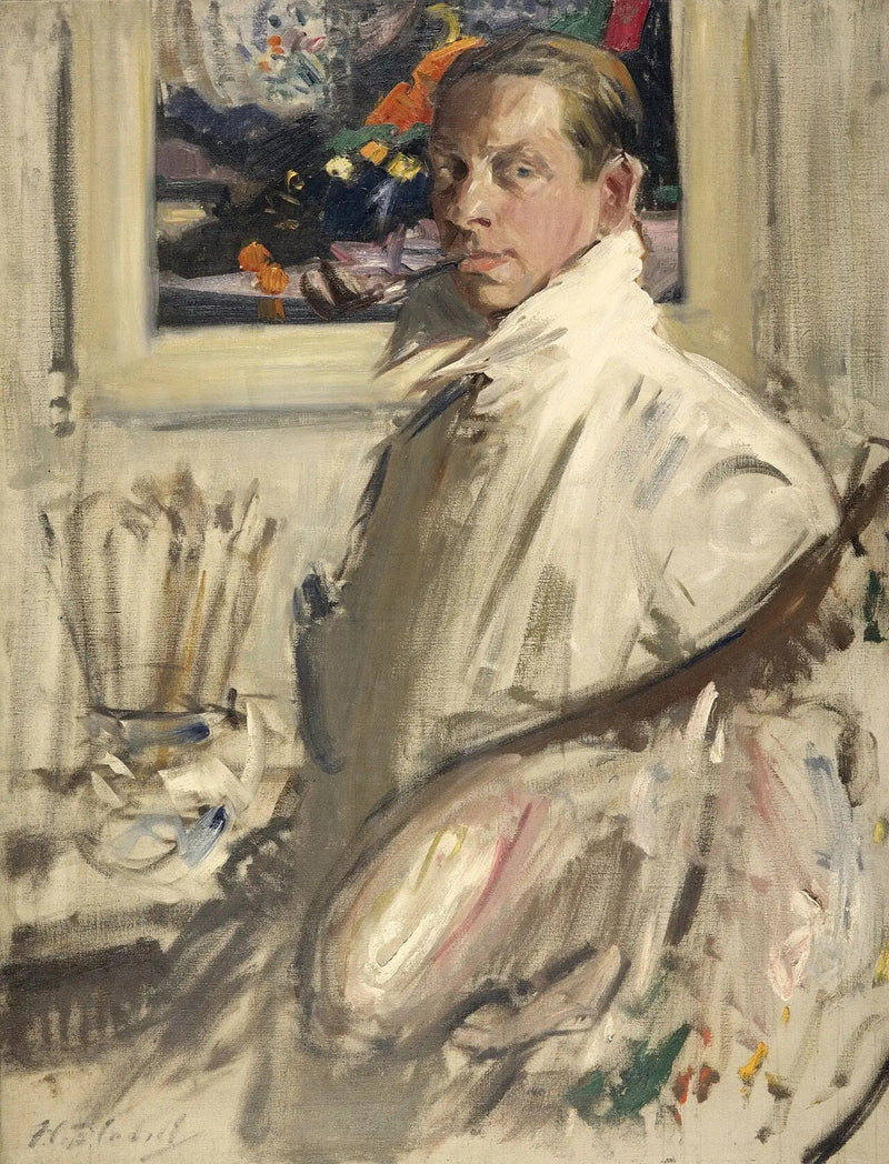 Francis Campbell Boileau Cadell, 1883 - 1937. Kunstner (Selvportræt) - Francis Cadell