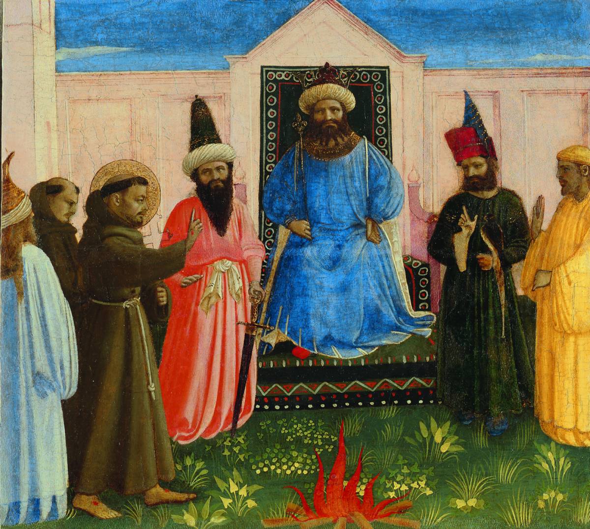 François d'Assise foran sultanen Al-Kamil Muhammad al-Malik - Fra Angelico