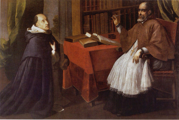 Fray Luis de Granada og San Juan Crisóstomo - Francisco de Zurbarán