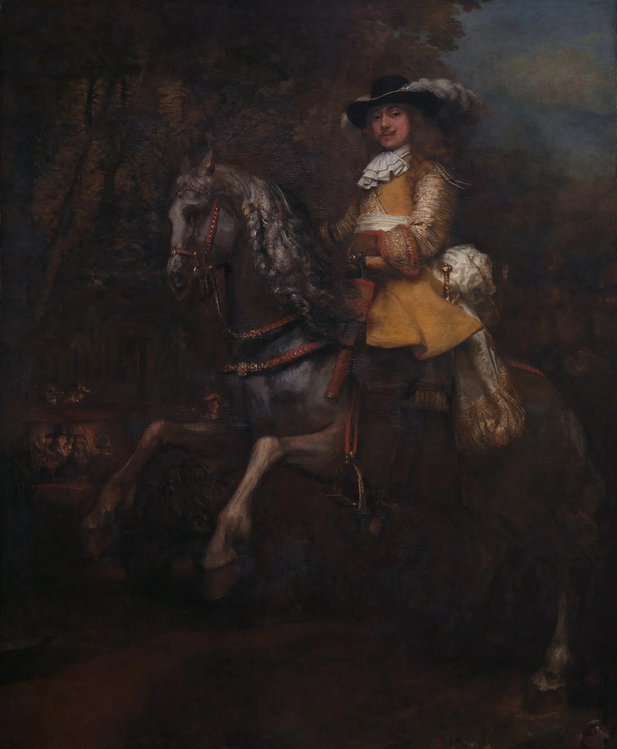 Frédéric Rihel til hest - Rembrandt