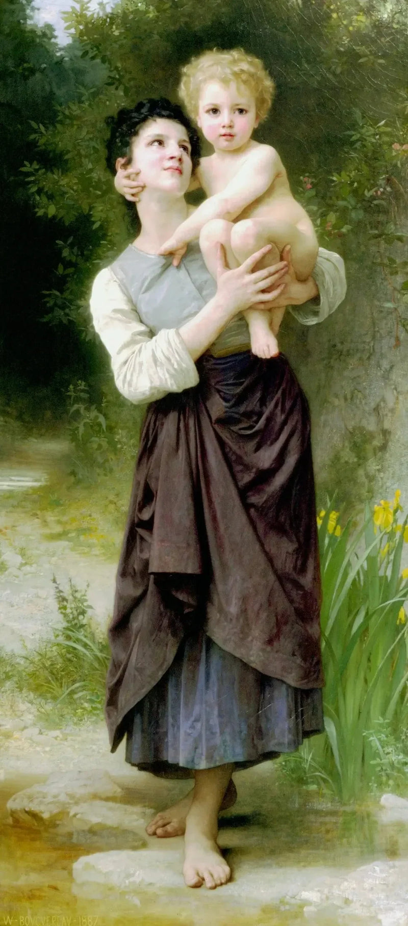 Bror og søster - Bouguereau