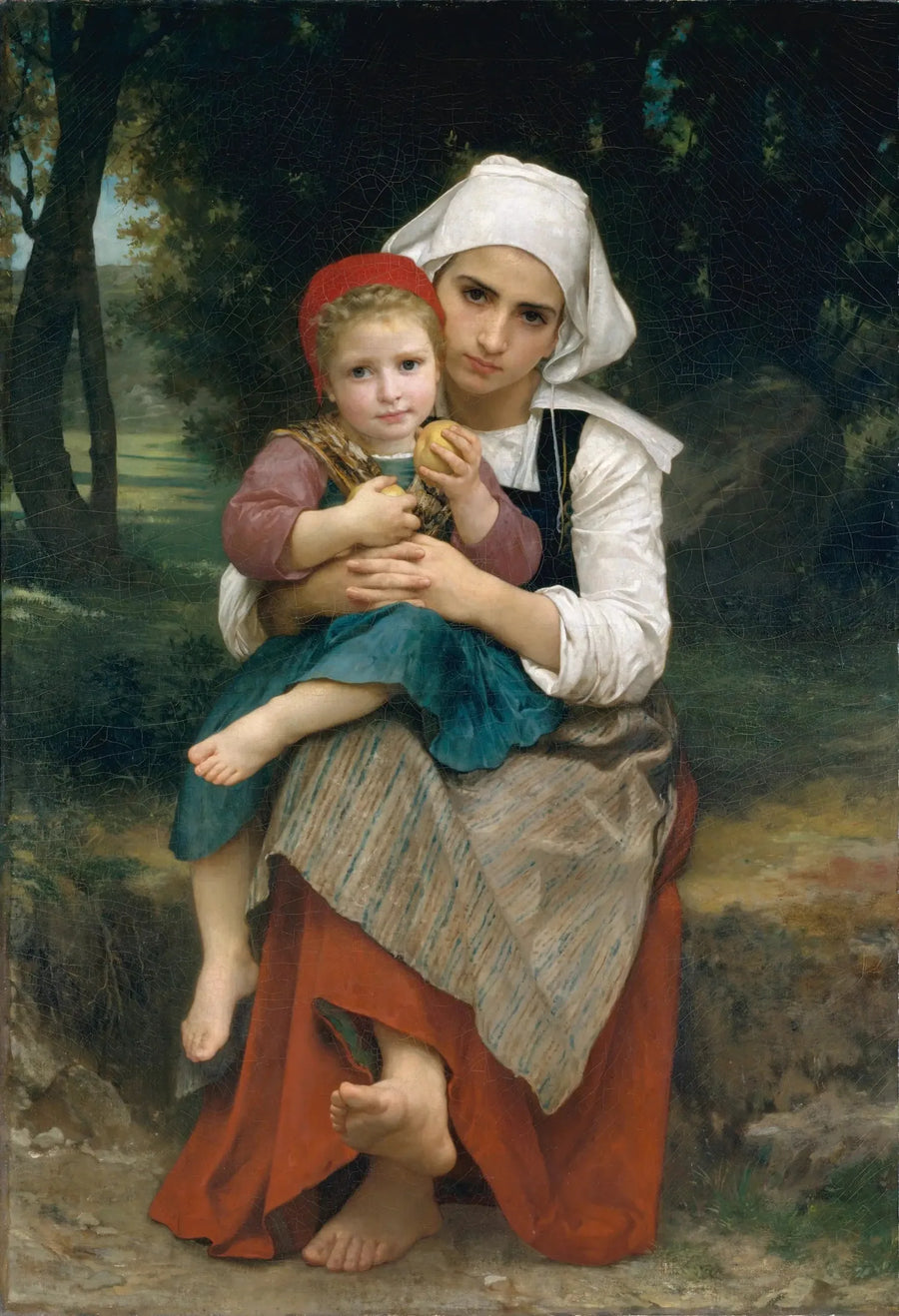 Brødre og søstre fra Bretagne - Bouguereau