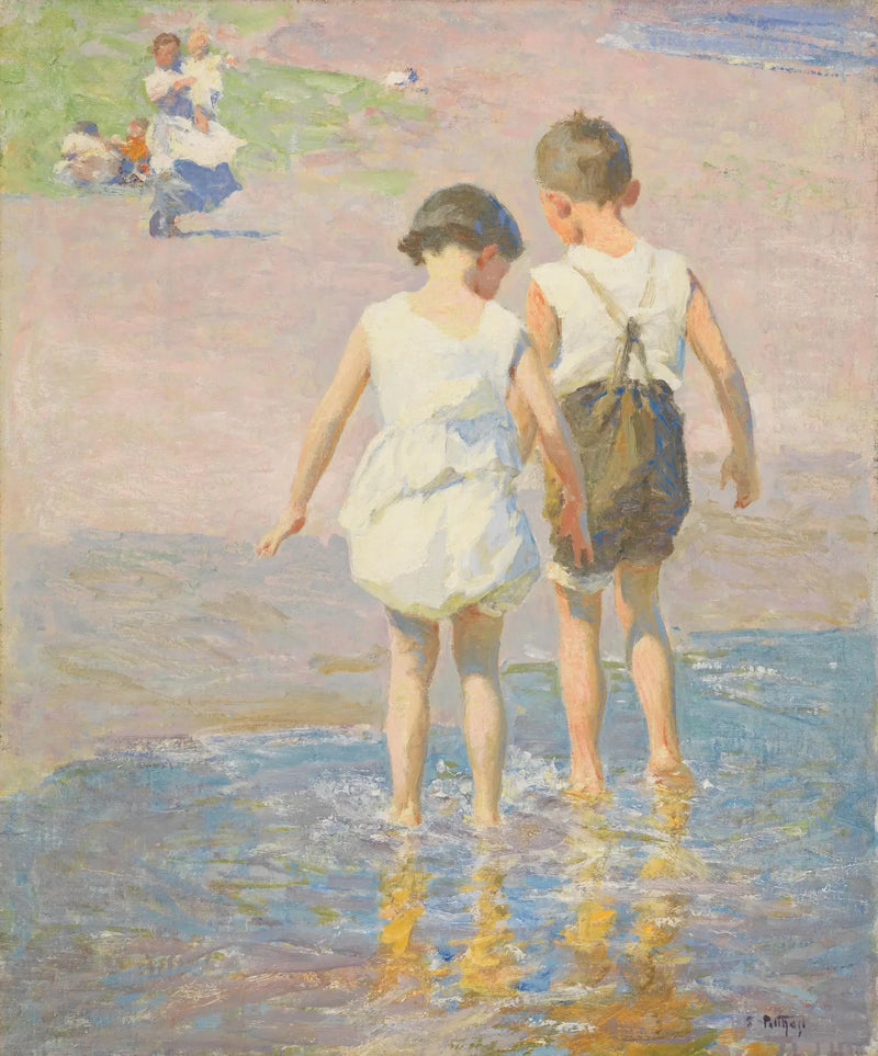 Bror og søster - Edward Henry Potthast