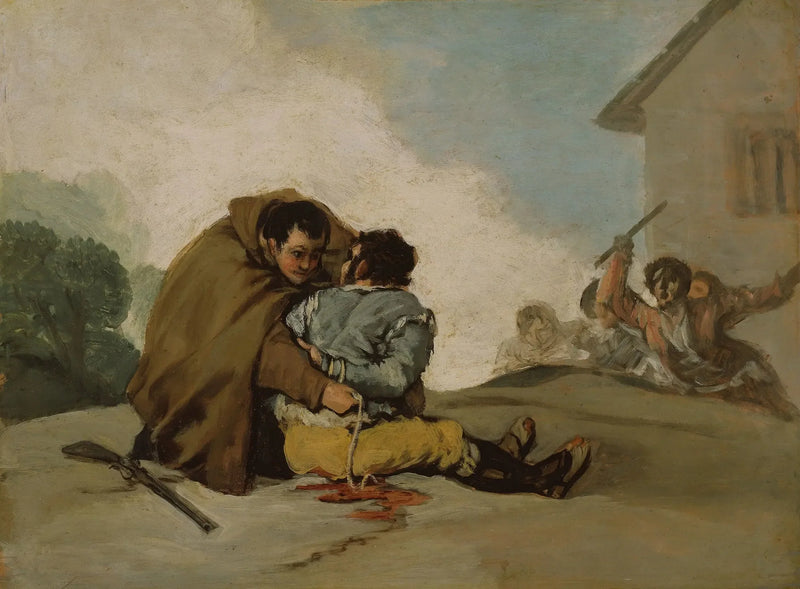 Bror Pedro binder El Maragato med et reb - Francisco de Goya
