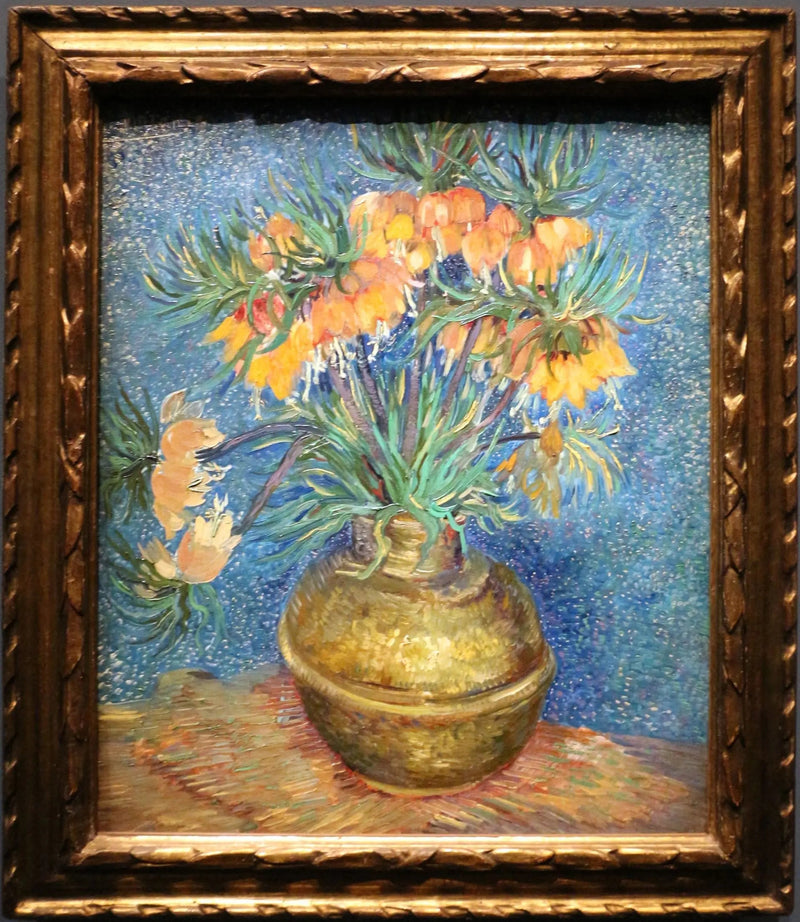 Fritillaria kejserkrone i en kobbervase - Vincent van Gogh